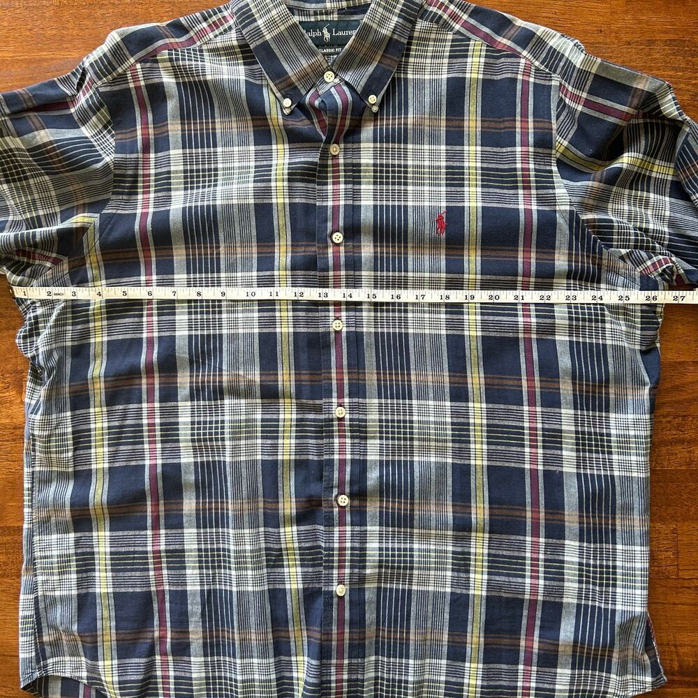 Polo Ralph Lauren men’s casual plaid short sleeve button-down size XL​​ - Picture 7 of 8